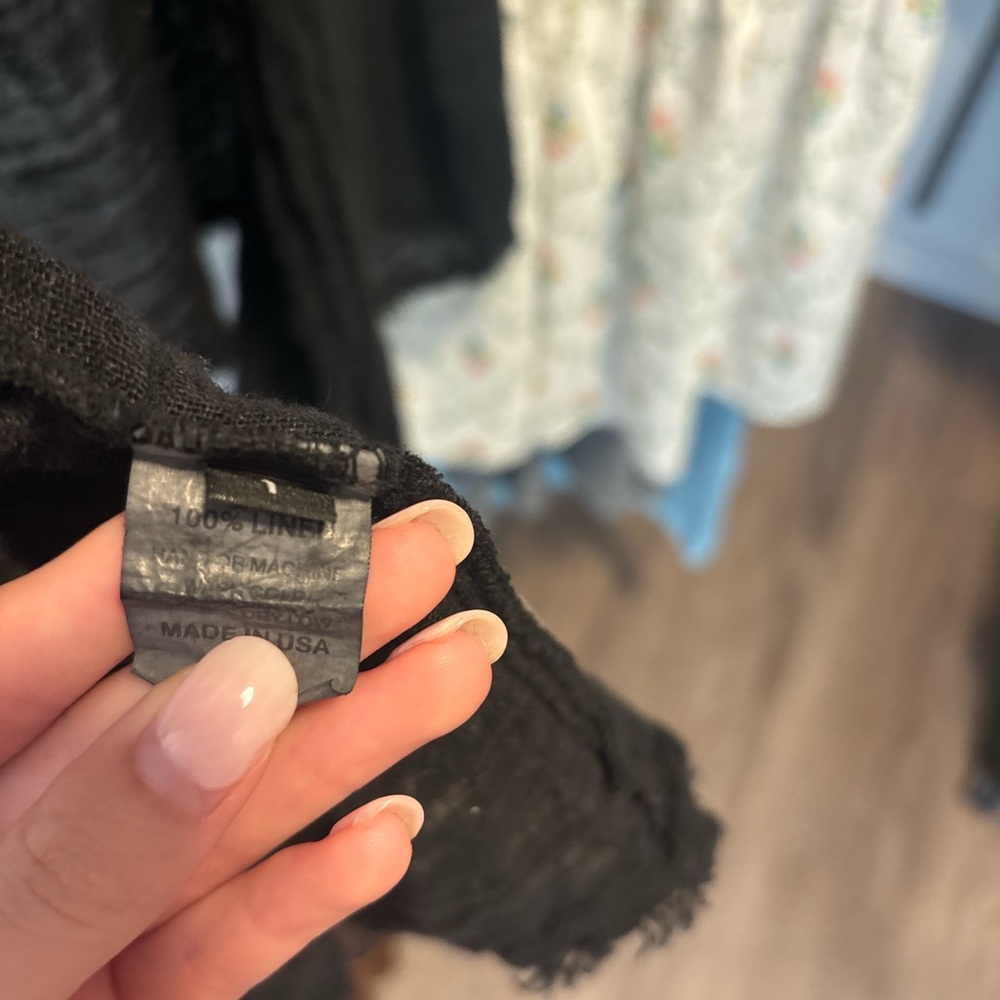 Jaga Athena duster in black linen - Picture 2 of 4